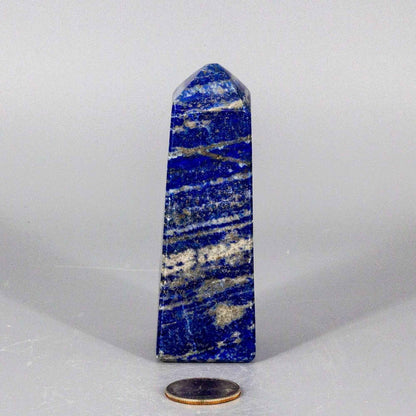 Lapis Lazuli Crystal Obelisk Tower Deep Blue