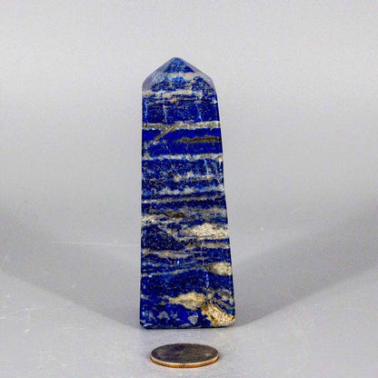 Lapis Lazuli Crystal Obelisk Tower Deep Blue