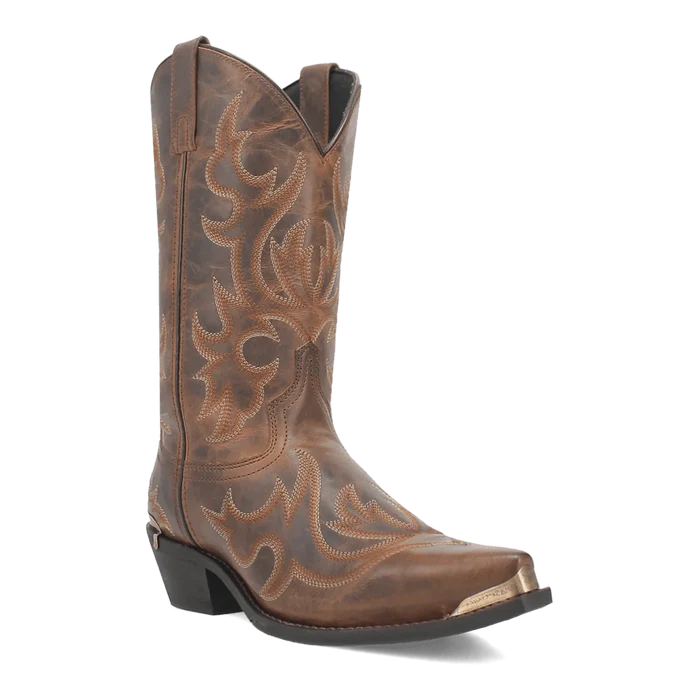 Laredo Men's Jameson Snip Toe Western Boot in Tan
