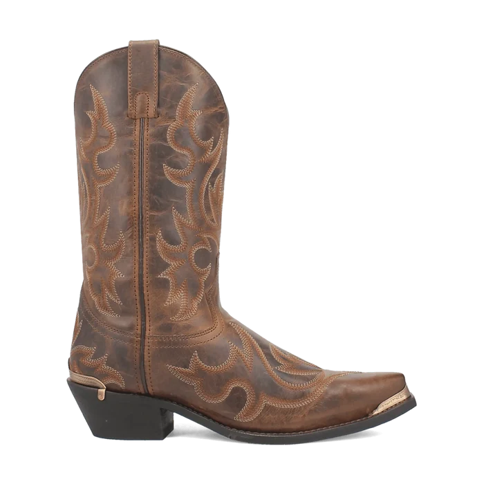 Laredo Men's Jameson Snip Toe Western Boot in Tan