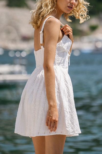 Laurenne Mini Dress - White