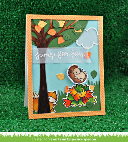 leafy tree backdrop: portrait