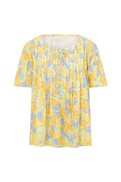 Leta Top - Tropical Bud Floral