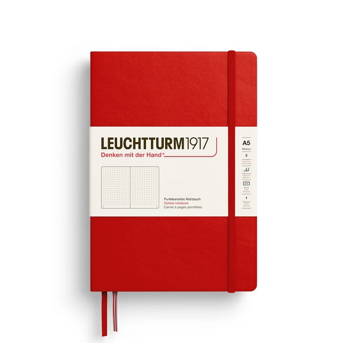 LEUCHTTURM1917 Hardcover Dotted Notebook - A5, Cherry