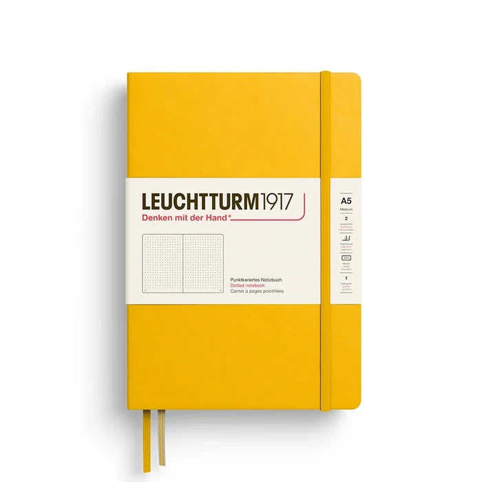 LEUCHTTURM1917 Hardcover Dotted Notebook - A5, Sunflower