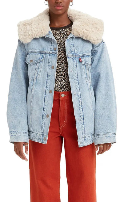Levi's® XL Women's Sherpa Trucker Jacket Acorn Home + Apparel