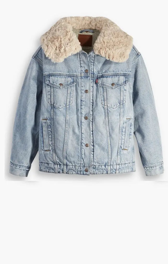 Levi's® XL Women's Sherpa Trucker Jacket Acorn Home + Apparel