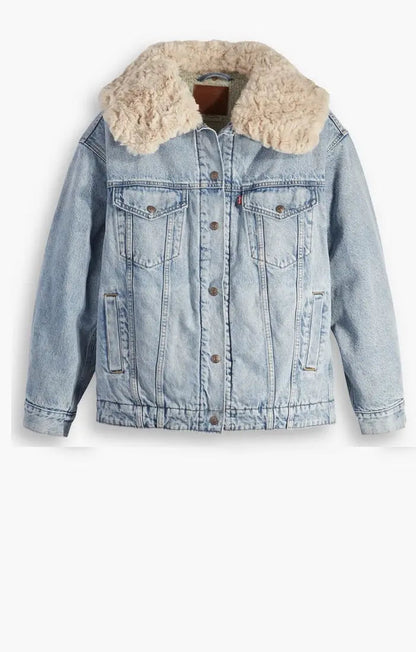 Levi's® XL Women's Sherpa Trucker Jacket Acorn Home + Apparel