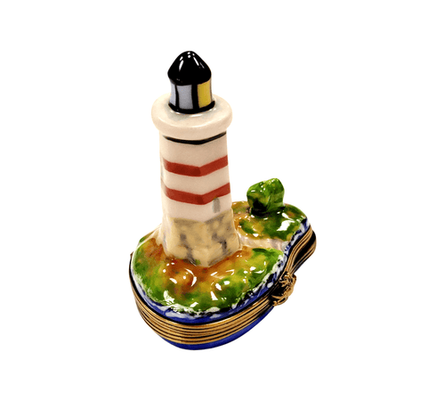 Lighthouse Boat Limoges Box Porcelain Limoges beach travel French Trinket Box