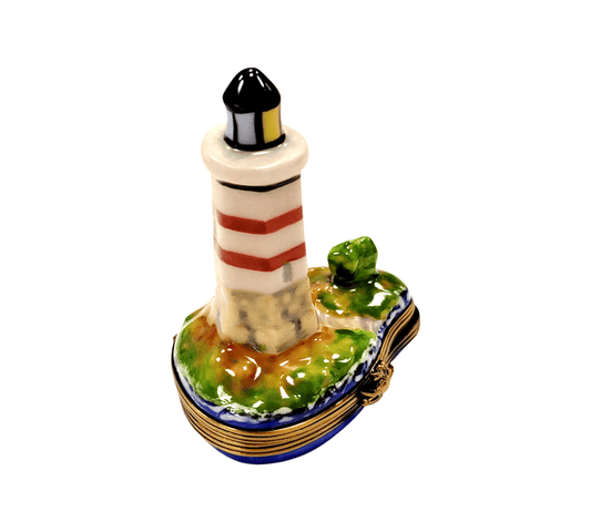 Lighthouse Boat Limoges Box Porcelain Limoges beach travel French Trinket Box