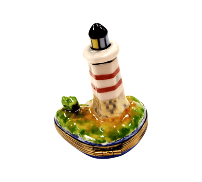 Lighthouse Boat Limoges Box Porcelain Limoges beach travel French Trinket Box