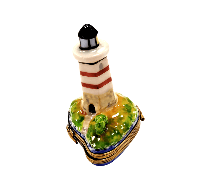 Lighthouse Boat Limoges Box Porcelain Limoges beach travel French Trinket Box
