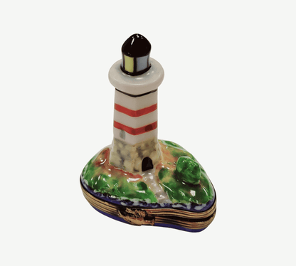 Lighthouse Boat Limoges Box Porcelain Limoges beach travel French Trinket Box