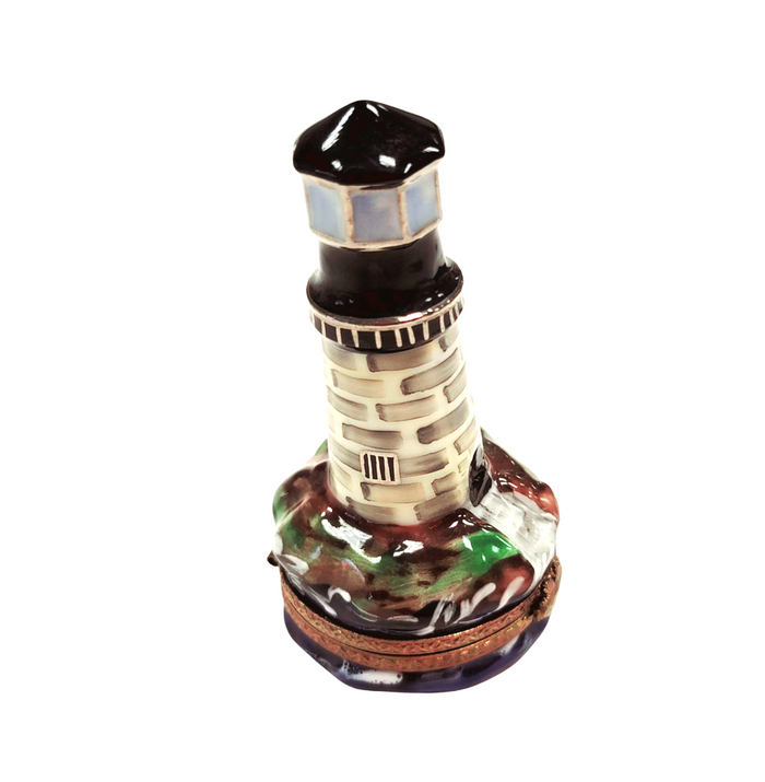 Lighthouse Charm Limoges Box Porcelain Limoges beach travel French Trinket Box