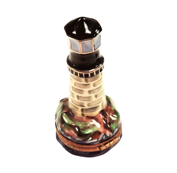 Lighthouse Charm Limoges Box Porcelain Limoges beach travel French Trinket Box