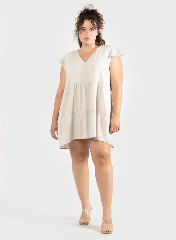 Linen Babydoll Mini Dress Acorn Home + Apparel