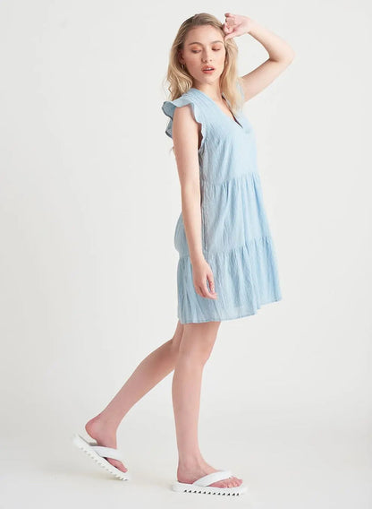 Linen Babydoll Mini Dress Acorn Home + Apparel
