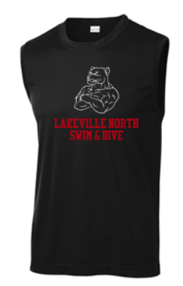 LN BOYS SWIM & DIVE SLEEVELESS POSICHARGE COMPETITOR TEE