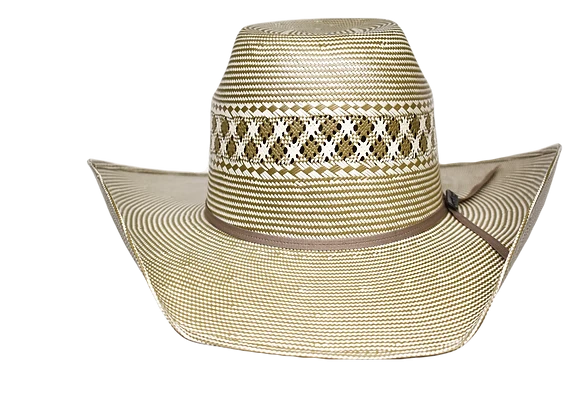Lone Star Case Two-Tone Shantung Straw Cowboy Hat