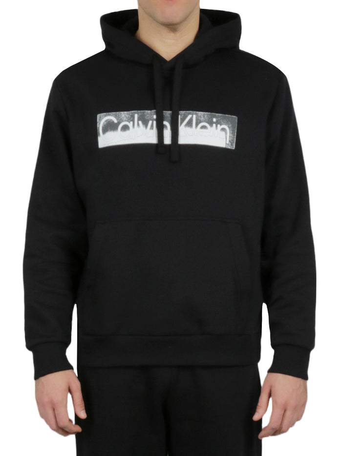 Long Sleeves Faded Logo Po Hood