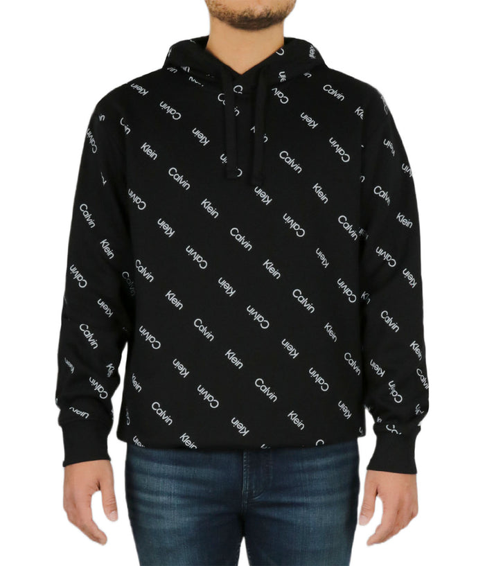Long Sleeves Iconic Allover Pullover Hoodie