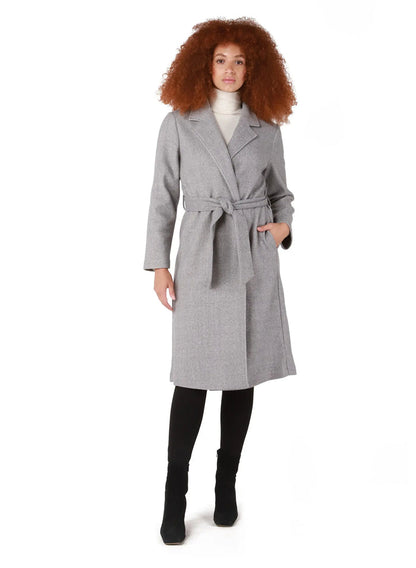 Longline Belted Coat Acorn Home + Apparel