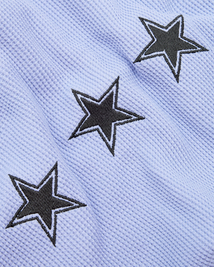 LS Waffle Tee - Dusty Blue
