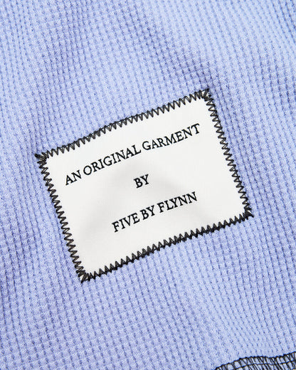 LS Waffle Tee - Dusty Blue