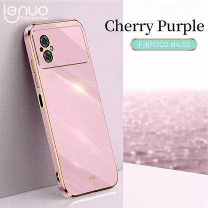 the pink iphone case is shown on a white surface