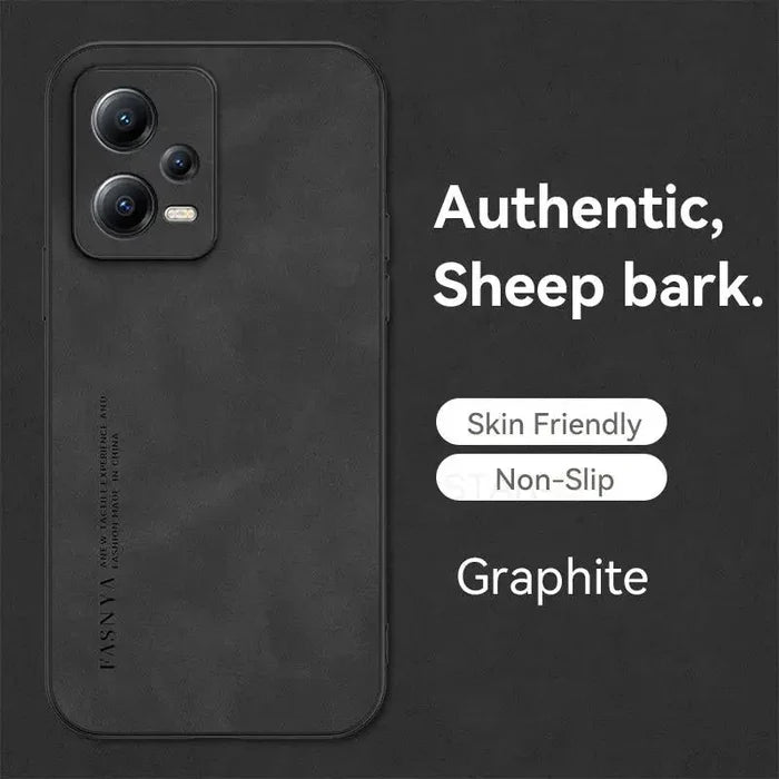 the back of a black phone case with the text, `, ’, ’, ’, ’,