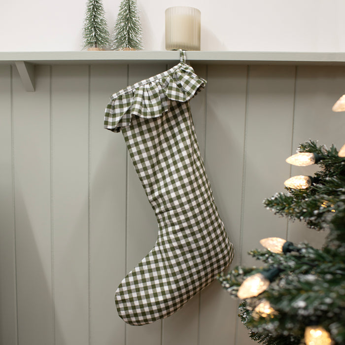 Mabel & Fox - Green Gingham Stocking - Mabel & Fox