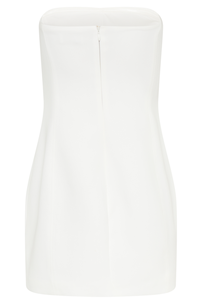 Maci Crepe Mini Dress - White