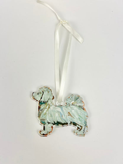 Maltese Short Haired Acrylic Ornament Home Decor in  at Wrapsody