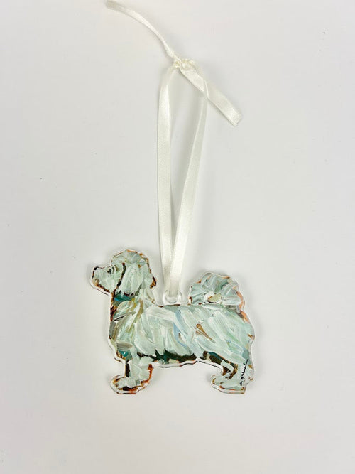 Maltese Short Haired Acrylic Ornament Home Decor in  at Wrapsody