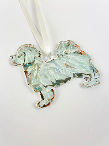 Maltese Short Haired Acrylic Ornament Home Decor in  at Wrapsody
