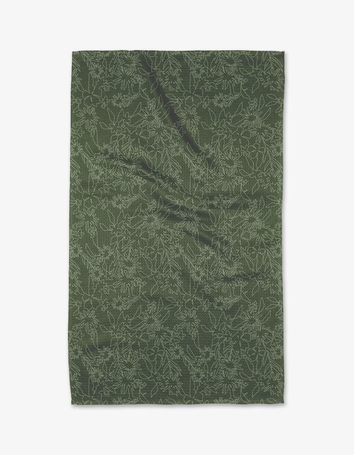 Matcha Florals Kitchen Tea Towel