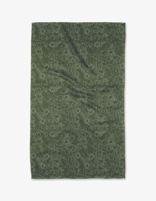 Matcha Florals Kitchen Tea Towel
