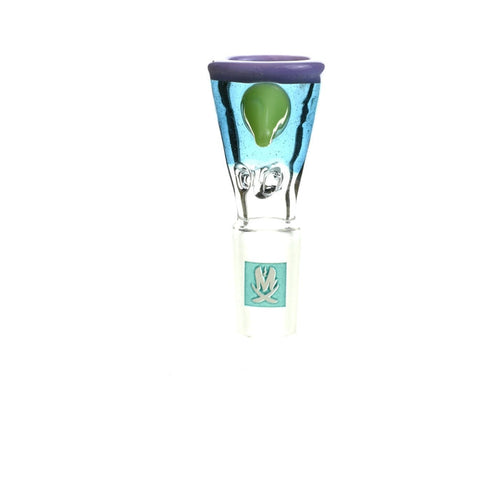 Mathematix tri color funnel ice pinch 14 mm glass bowl for dry herb slide - Smoke Spot