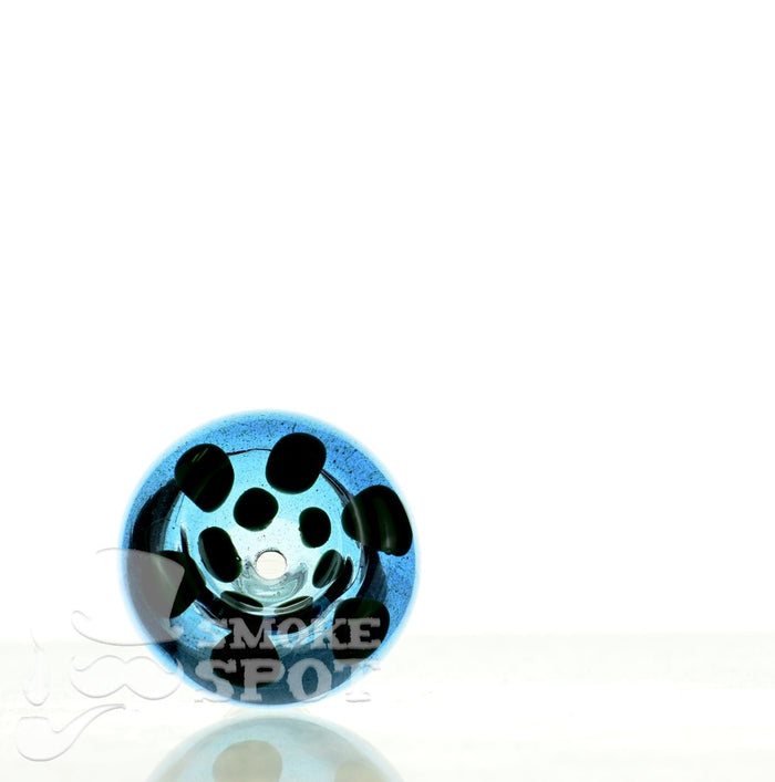 Close-up of Mathematix with dots 14mm bowl 108 glass accessory