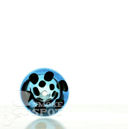 Close-up of Mathematix with dots 14mm bowl 108 glass accessory