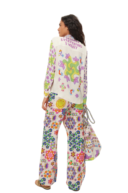 Me369 Isabel Markers Printed Shirt by Me369 featuring bold colors and patterns shop Me369 at Dotique now