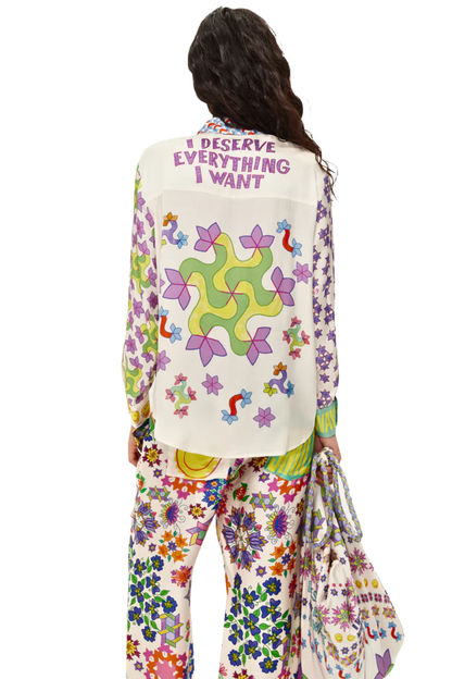 Me369 Isabel Markers Printed Shirt by Me369 featuring vibrant patterns Shop Me369 at Dotique for bold creative shirts