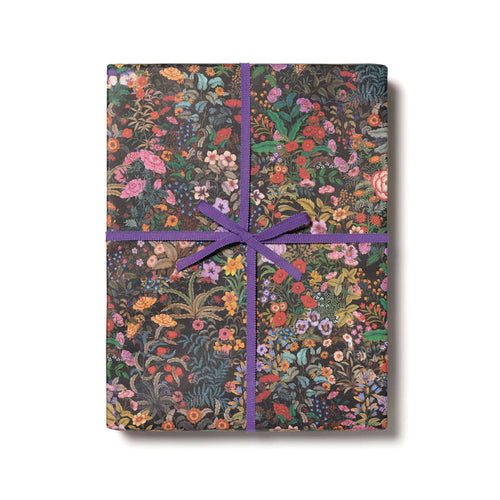 Meadow Black wrapping paper