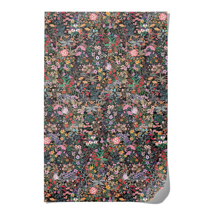 Meadow Black wrapping paper