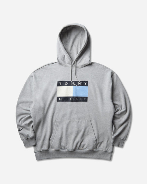 Tommy Hilfiger Fragment Distressed Flag Hoodie Light Grey Heather Sweatshirts Hoodies MW0MW45066P61 P61