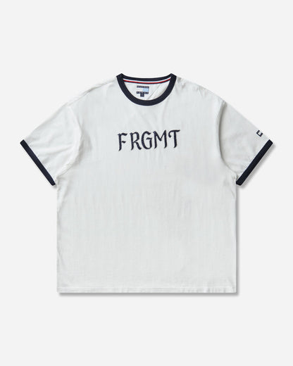Tommy Hilfiger Fragment Logo Ringer T Shirt Ecru T-Shirts Shortsleeve MW0MW44371YBL YBL