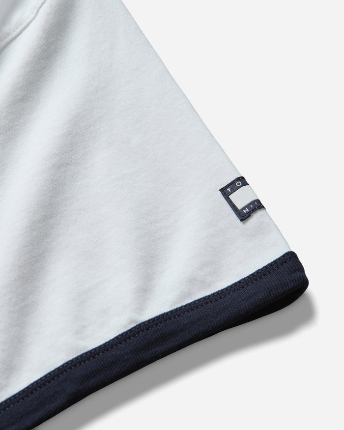 Tommy Hilfiger Fragment Logo Ringer T Shirt Ecru T-Shirts Shortsleeve MW0MW44371YBL YBL
