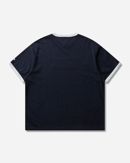 Tommy Hilfiger Fragment Logo Ringer T Shirt Navy Blue T-Shirts Shortsleeve MW0MW44371DW5 DW5