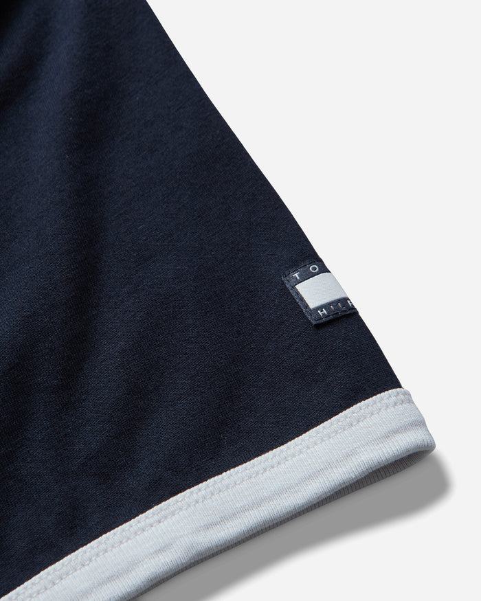 Tommy Hilfiger Fragment Logo Ringer T Shirt Navy Blue T-Shirts Shortsleeve MW0MW44371DW5 DW5