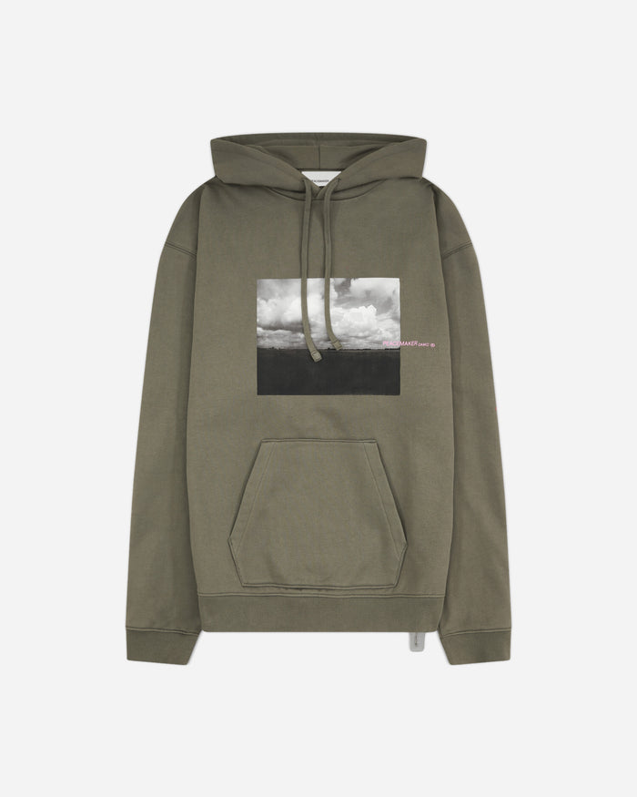 OAMC Peacemaker Loose Fit Hoodie Star Print Grey Sweatshirts Hoodies PCM2OH01LFT00295 95